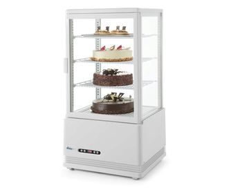 Rashladna vitrina, bijela, 68 L, 0-12°C, 170 W, 3 police podesive po visini, ARKTIC by Hendi, 452x4