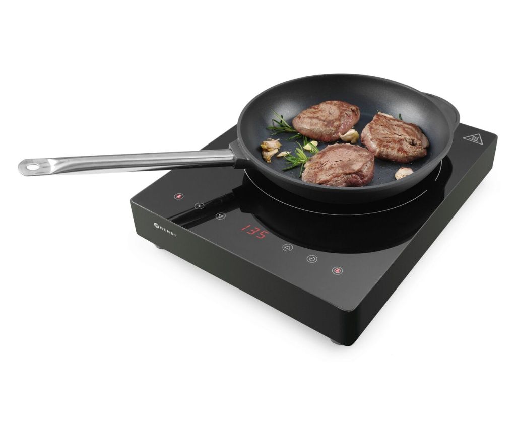 Čierna indukčná varná doska, 3500W, 337x417x(V)85mm