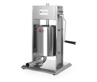 Punilica za kobasice od nehrđajućeg čelika, profesionalna, ručna, 3 litre, Hendi Profi Line, uključuje 3 lijevka