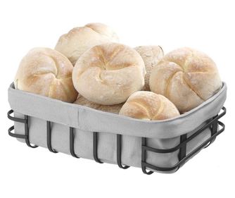 Kenyérkosár textilzsákkal, Hendi, 250x180x(H)85 mm