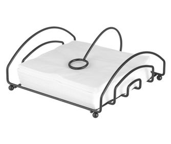 Črn držalnik za serviete, Hendi, 155x160x(V)80