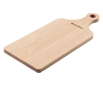 Deska do krojenia z rączką, Hendi, drewno bukowe, 390x160x (H)13 mm