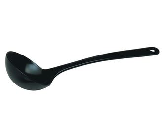 Duboka žlica za serviranje / kutlača, Hendi, 30 cm, 140 ml, crna plastika otporna na toplinu