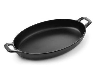 Ovalna mini posoda za serviranje z ročaji, 263x140x(V)37 mm, melamin, Hendi Little Chef