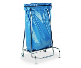 Držalo za vreče za smeti s pedalom in 2 kolesi z zavoro, 420x580x(V)960 mm