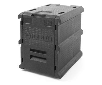 Izolirana kutija za transport hrane/catering, 66L, za GN 1/1 posude, s 5 utora na udaljenosti od 65 cm