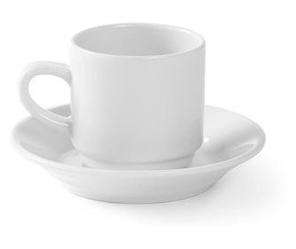Skodelica za kavo Optima, Hendi, 0,09 litra, bel porcelan