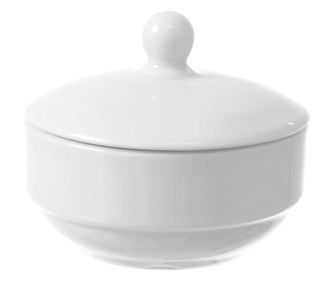 Fine Dine Bianco posuda za šećer s poklopcem, 100x(V)85 mm, bijeli porculan