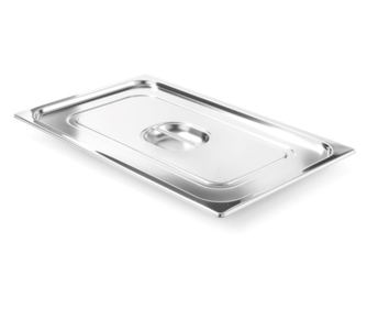 Hendi Gastronorm fedő kanál kivágás nélkül GN 2/3 - Profi Line, rozsdamentes acél