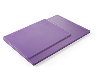 Fioletowa deska do krojenia HACCP, 450x300x(H)12.7 mm, polietylen HDPE 500, Hendi