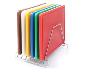 Stojak na deski do krojenia, stal nierdzewna, mieści do 6 desek, Hendi, 303x211x(H)205 mm