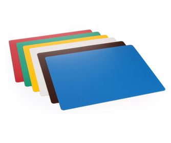 Тънки полиетиленови дъски за рязане Hendi, HACCP съвместими, различни цветове, комплект от 6