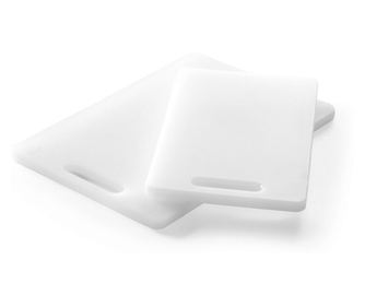 Uniwersalna biała deska do krojenia z uchwytem, 300x200x(H)10 mm