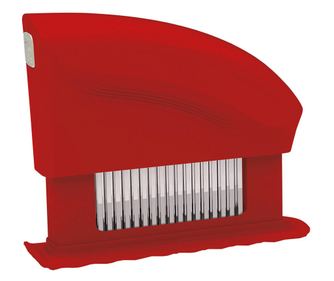 Tłuczek do mięsa z 51 ostrzami ze stali nierdzewnej, 150x42x(H)118 mm, czerwony, Hendi Profi Line