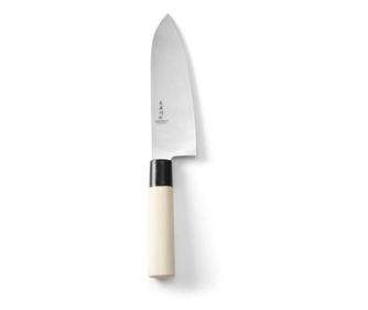 Nóż japoński Hendi "Santoku", jakość premium, grubość ostrza 2 mm, tradycyjny drewniany uchwyt, 165/295 mm