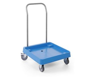 Voziček za odcejalnik posode, nerjaveče jeklo polipropilen Hendi 575x545x(V)920 mm