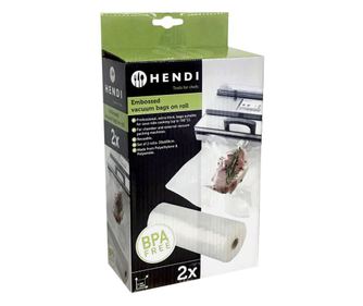 Set 2 reliefnih rolic za vakuumiranje, 20 cm x 6 metrov, Hendi