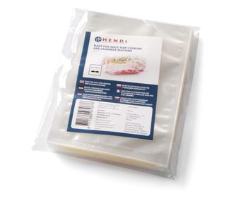 Hendi gladke vakuumske vrečke, 250x350mm, 2 sloja, 75 mikronov, 100 kosov, UV filter