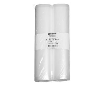 Релефни пликове за съхранение на храна, HENDI, комплект от 2 ролки, 2 бр, 6000x300 мм