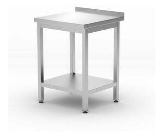 Stenska miza s polico na vijake, HENDI, Budget Line, 600x600x(V)850mm