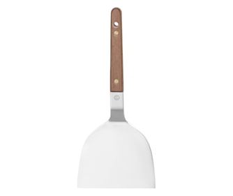 Teppanyaki lopatica od nehrđajućeg čelika, 10,5 cm, drška od orahovog drveta