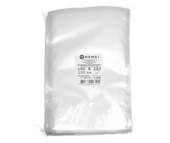 HENDI Релефни вакуумни пликове за съхранение на храна, 100 бр., 150x250 мм
