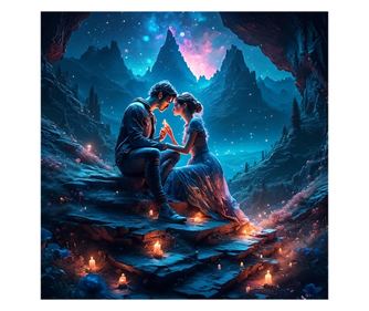 Декоративно стенно изкуство с дървена рамка, 33 см x 24 см, Изображение 1659