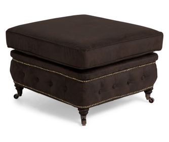 Табуретка Chesterfield Deluxe, винтидж кафява,75x45x70cm