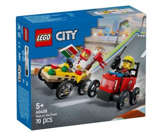 ΠΑΚΕΤΟ ΑΓΩΝΩΝ LEGO CITY ΠΙΤΣΑ ΒΑΝ VS. ΠΥΡΟΣΒΕΣΤΙΚΟ ΟΧΗΜΑ 60458