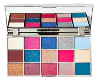 Παλέτα σκιών ματιών, Makeup Revolution, Glass Mirror, 15 αποχρώσεις