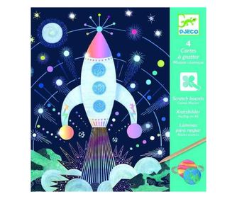 Креативна игра за изстъргване Космос, Djeco