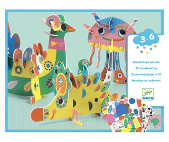 Креативна игра 3D животни, Djeco
