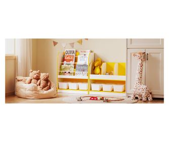 SoBuy Bogreol za djecu, dječja garderoba, Dječja garderoba s klupom KMB107-G