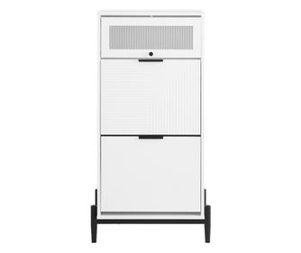 SoBuy, vstupní stojan na boty, úzký stojan na boty, úzká skříňka na boty, FSB95-W