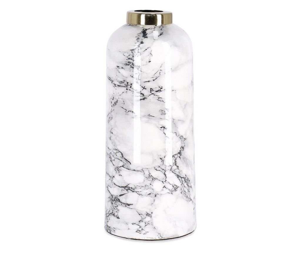 Marsha White Decor Bottle Vase H20 Bizzotto