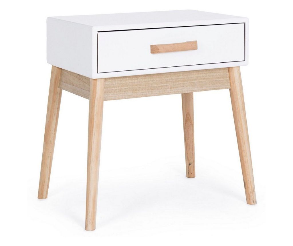 1-Drawer Nightstand Ordinary White Bizzotto