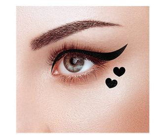 Eyeliner μαρκαδόρος, Kiss Beauty, με σφραγίδα καρδιά, 03