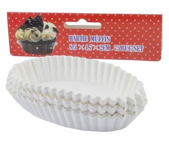 Muffin papír, 8.5x4.7x2 cm, 75 db/szett, AZHOME