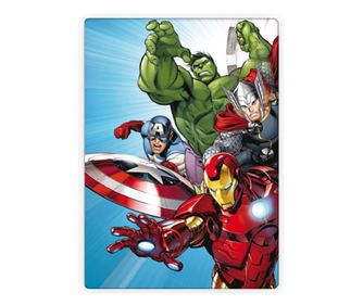 Bosszúállók polár takaró és párna szett, 2 részes (Light Blue)