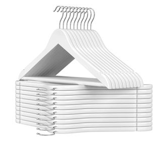 Set 20 umerase White Line, lemn,  44.5 x 1.2 x H 23.5 cm