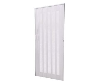 Vista Flex összecsukható ajtó, PVC anyag, Smoke White színű, 85x203cm