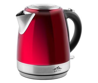 Електрическа кана ETA ELA Mini 8599 90010, 1.2 литра, 2100 W, неръждаема стомана, червена