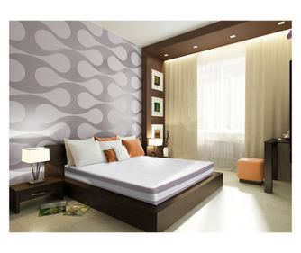 Saltea Argentum Healthguard Memory 12+3+4 Ortopedica, 180x200 cm, H 21 cm, Anatomica, Husa cu ioni de argint, Ventilatie 3D