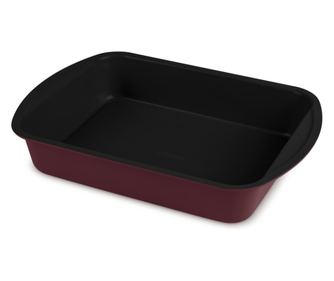 Pravokotni pladenj 40x28,5 cm Leonardo Berlinger Haus BH 7905, nelepljiv, bordo