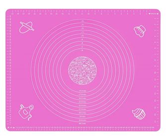 Covoras pentru aluat din silicon, foaie antiaderenta, 60x80 cm, Mov, 558COF