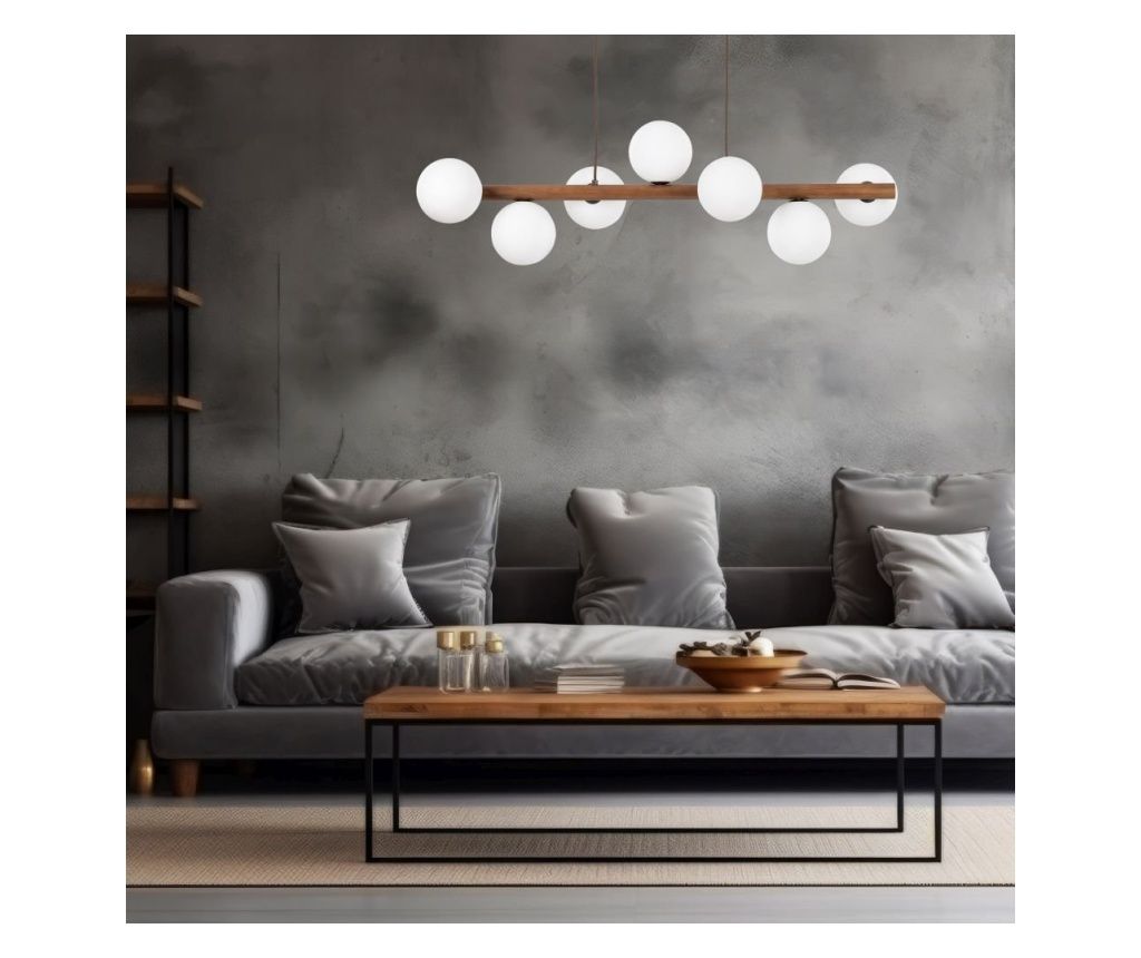 TK Lighting Estera 10272 lampa wisząca zwis 7x6W G9 orzech/biała