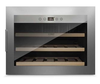 Racitor de vinuri incorporabil, 18 sticle, Caso Germany, WineSafe 18 EB, inox