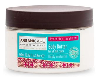 Unt de corp cu ulei de argan, Arganicare, 250 ml
