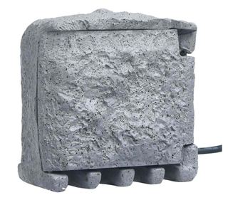 vidaXL Unitate priză de grădină 2 sloturi/temporizator gri polirășină