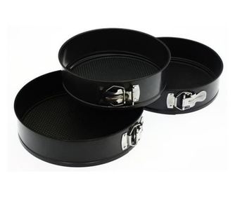 Set 3 tavi de copt SG, otel carbon, 22-24-26 cm